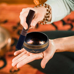 Hand Hammered Singing Bowls Set for Meditation