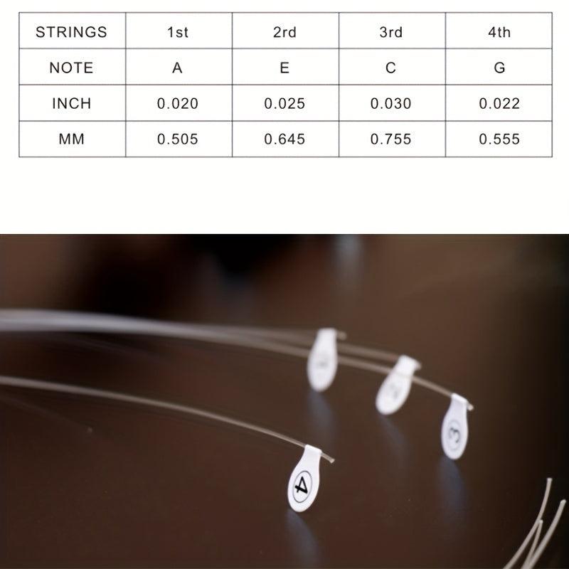 Ukulele Nylon Carbon Strings Transparent Carbon Strings