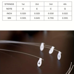 Ukulele Nylon Carbon Strings Transparent Carbon Strings
