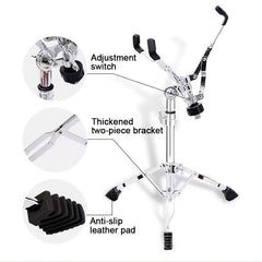 Adjustable Snare Drum Stand Rack - Drumming Accessories Kit