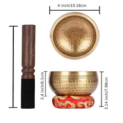 4 Inch Singing Bowls Set for Yoga Meditation Mindfulness Healing