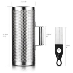 Stainless Steel Professional Guiro Instrument with Scraper