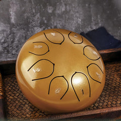 Steel Tongue Drum 8 Notes 15 24 Cm C Key for Beginners - Upgraded Design
