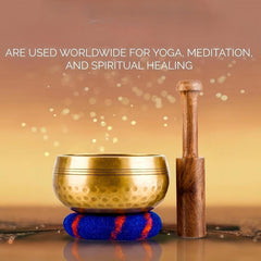 Singing Bowl Set for Yoga Chakra Therapy