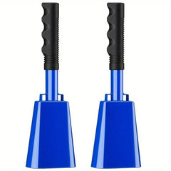 2pcs 25 Steel Cowbell w/ Handle Hand Percussion Concert Cheering Bell