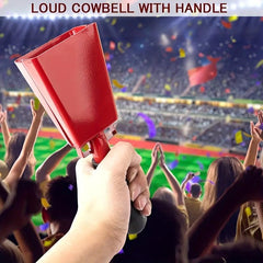 2pcs 25 Steel Cowbell w/ Handle Hand Percussion Concert Cheering Bell