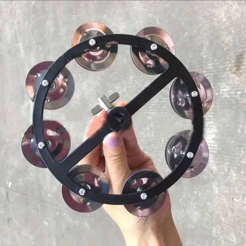 Portable Hi Hat Tambourine Steel Bells Drum Set Cymbals Percussion Parts