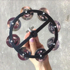 Portable Hi Hat Tambourine Steel Bells Drum Set Cymbals Percussion Parts