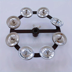 Portable Hi Hat Tambourine Steel Bells Drum Set Cymbals Percussion Parts