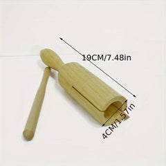 Orff Percussion Double Horn Wood Instrument