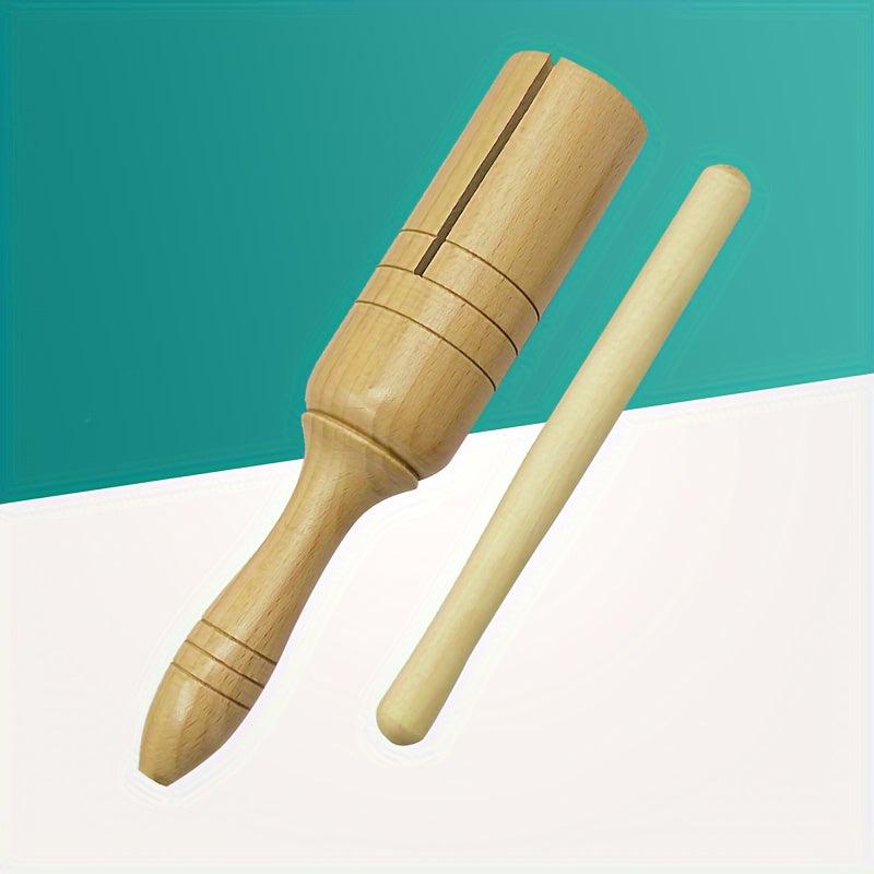Orff Percussion Double Horn Wood Instrument