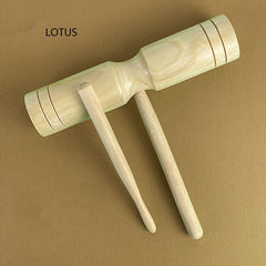 Orff Percussion Double Horn Wood Instrument
