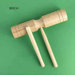 Orff Percussion Double Horn Wood Instrument