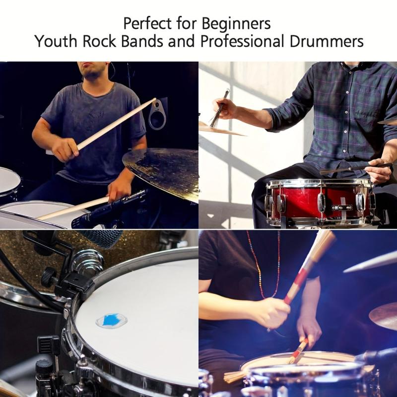 5A Maple Drum Sticks Set Drum Rods Brushes Drumsticks Gift Sets