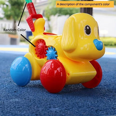 Kids Hand Push Airplane Toy Dog Turtle Sports Car