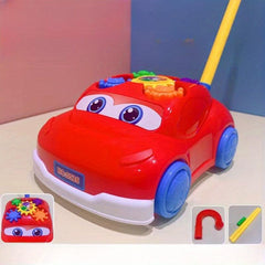 Kids Hand Push Airplane Toy Dog Turtle Sports Car