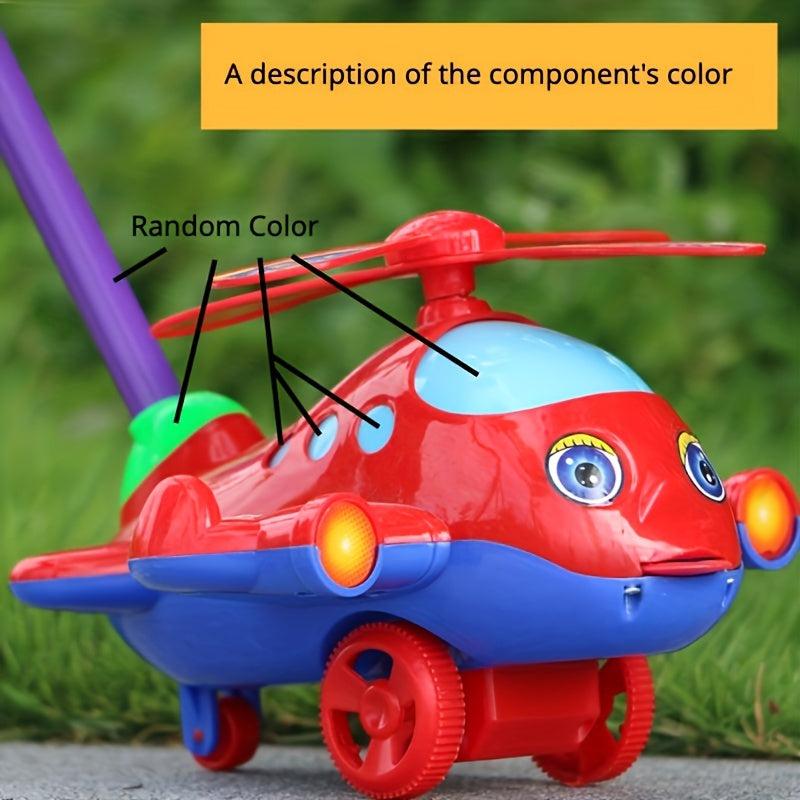 Kids Hand Push Airplane Toy Dog Turtle Sports Car