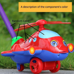 Kids Hand Push Airplane Toy Dog Turtle Sports Car