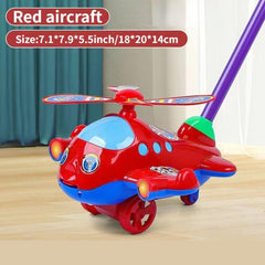 Kids Hand Push Airplane Toy Dog Turtle Sports Car