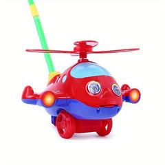 Kids Hand Push Airplane Toy Dog Turtle Sports Car
