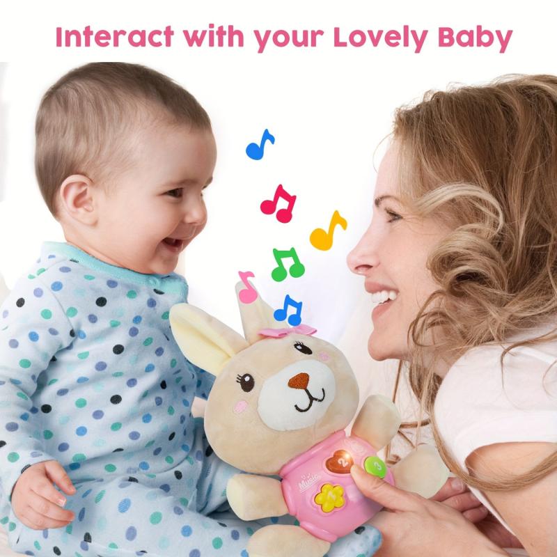 Plush Bunny Baby Music Toys Light Up Baby Toys