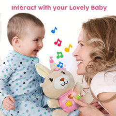 Plush Bunny Baby Music Toys Light Up Baby Toys
