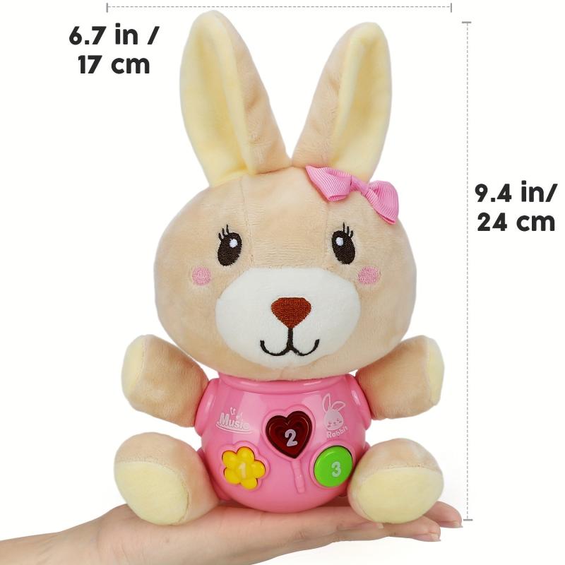 Plush Bunny Baby Music Toys Light Up Baby Toys