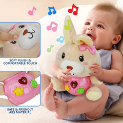 Plush Bunny Baby Music Toys Light Up Baby Toys