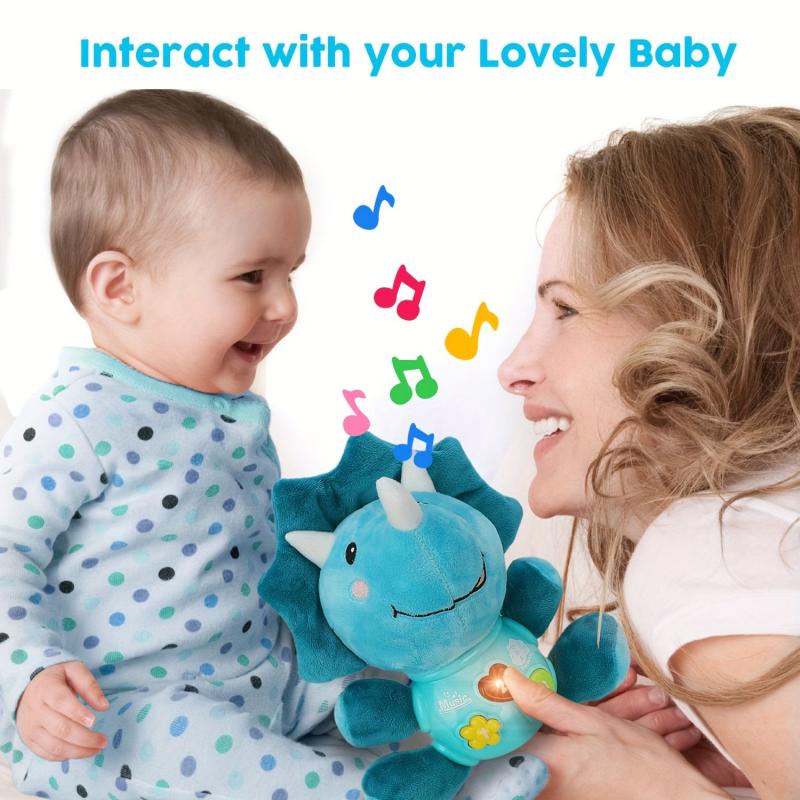Plush Dinosaur Baby Music Toy - Light Up Stuffed Animal