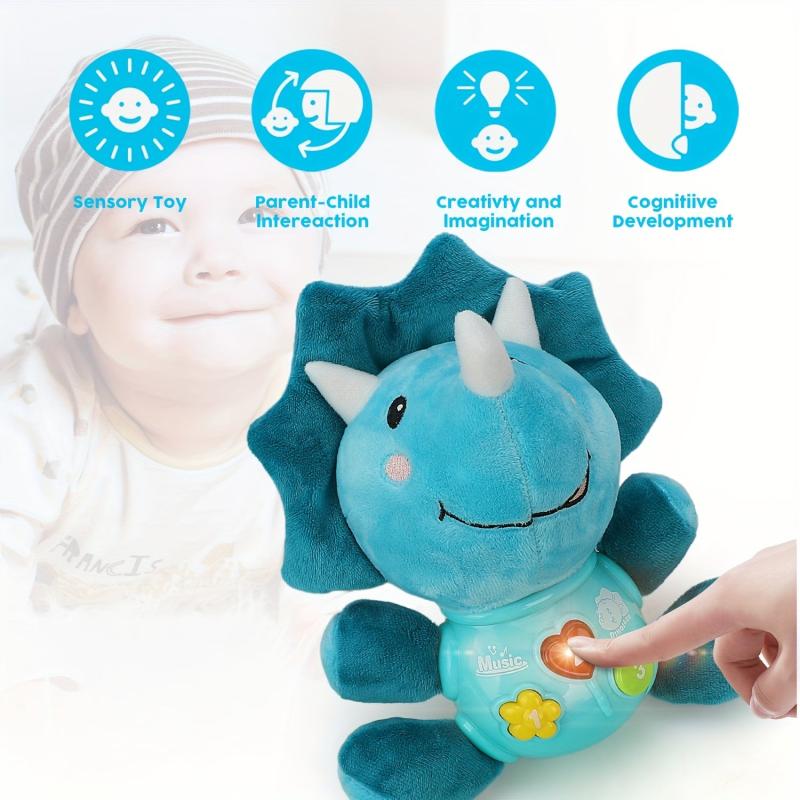 Plush Dinosaur Baby Music Toy - Light Up Stuffed Animal