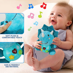 Plush Dinosaur Baby Music Toy - Light Up Stuffed Animal