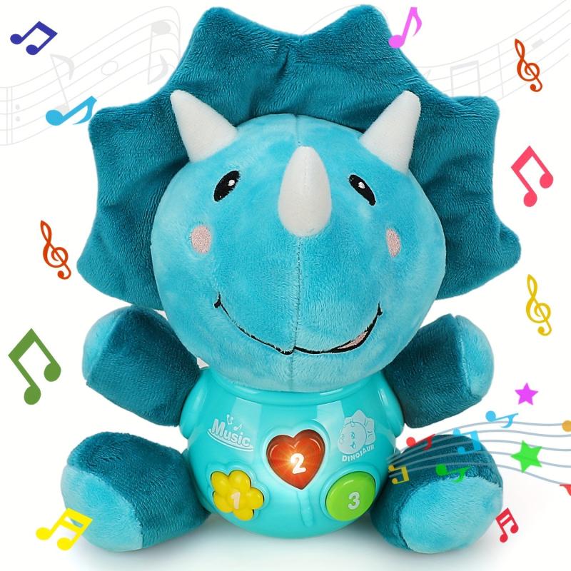 Plush Dinosaur Baby Music Toy - Light Up Stuffed Animal