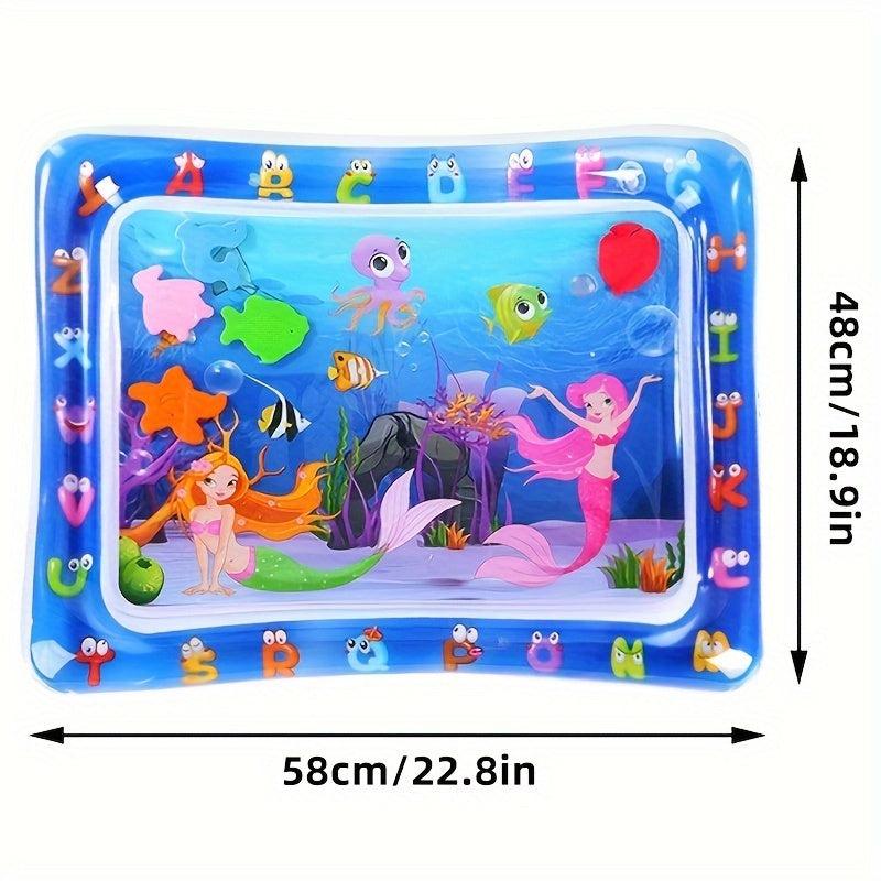 Inflatable Pat Water Mat Tummy Time Play Mat For Kids Outdoor Game Activities