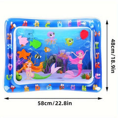 Inflatable Pat Water Mat Tummy Time Play Mat For Kids Outdoor Game Activities