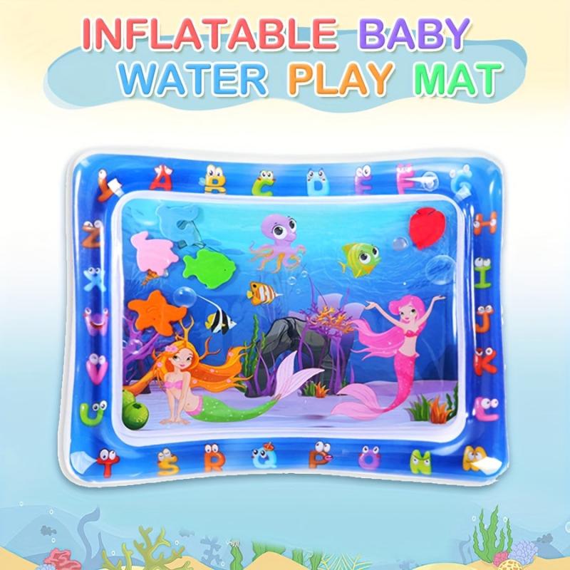 Inflatable Pat Water Mat Tummy Time Play Mat For Kids Outdoor Game Activities