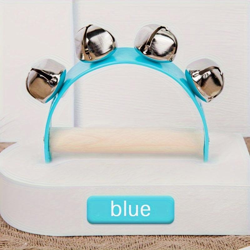 Wooden Hand Rattle Musical Instrument Toy 5 Colors Random