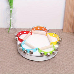 Wooden Hand Rattle Musical Instrument Toy 5 Colors Random