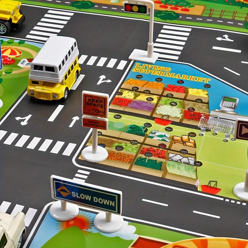 Traffic Game Mat Traffic Knowledge Toy
