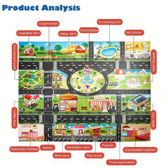 Traffic Game Mat Traffic Knowledge Toy