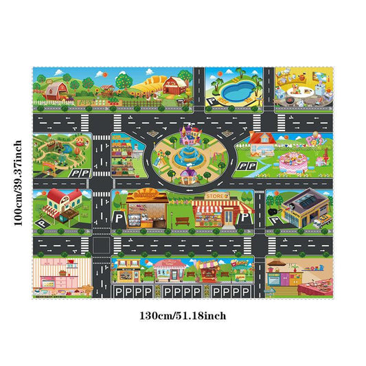 Traffic Game Mat Traffic Knowledge Toy