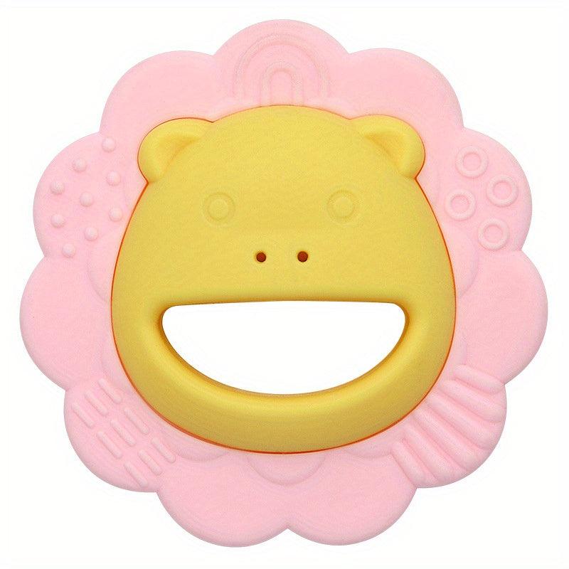 Water Boiled Teether Rattle Hand Drum Bite Glue Molar Soothing Toy