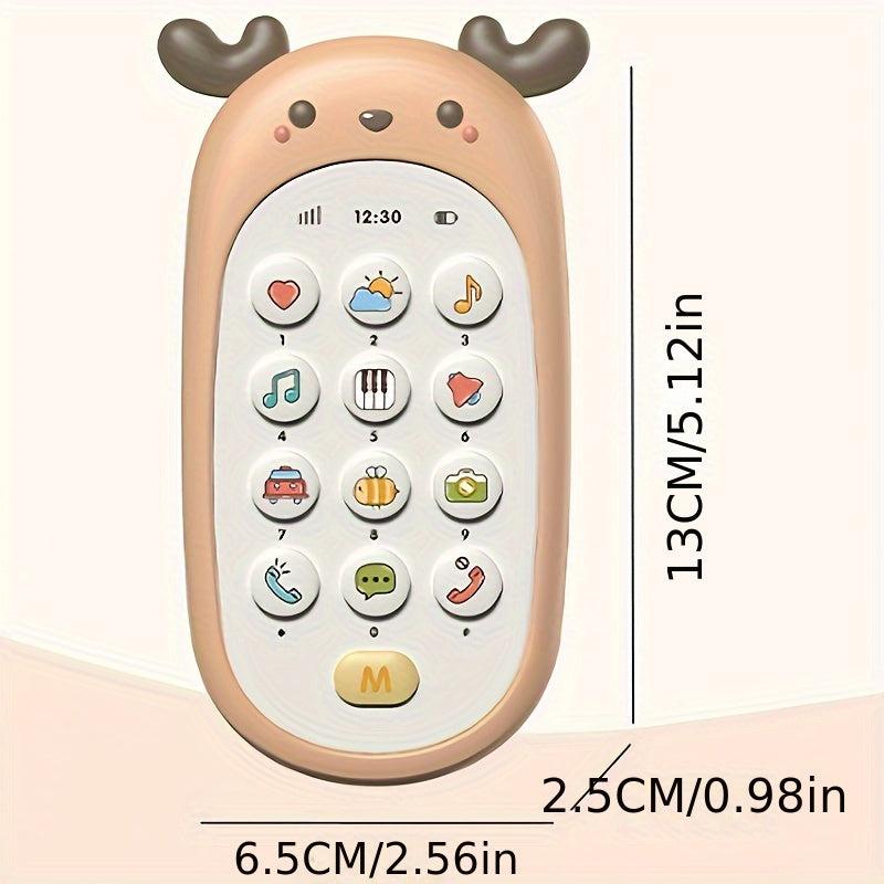 Baby Fawn Shape Teether Music Phone for Teething
