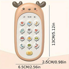 Baby Fawn Shape Teether Music Phone for Teething