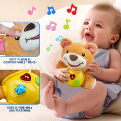 Baby Musical Toy Bear Infant Toy Baby Stuff Newborn Toy Press Button
