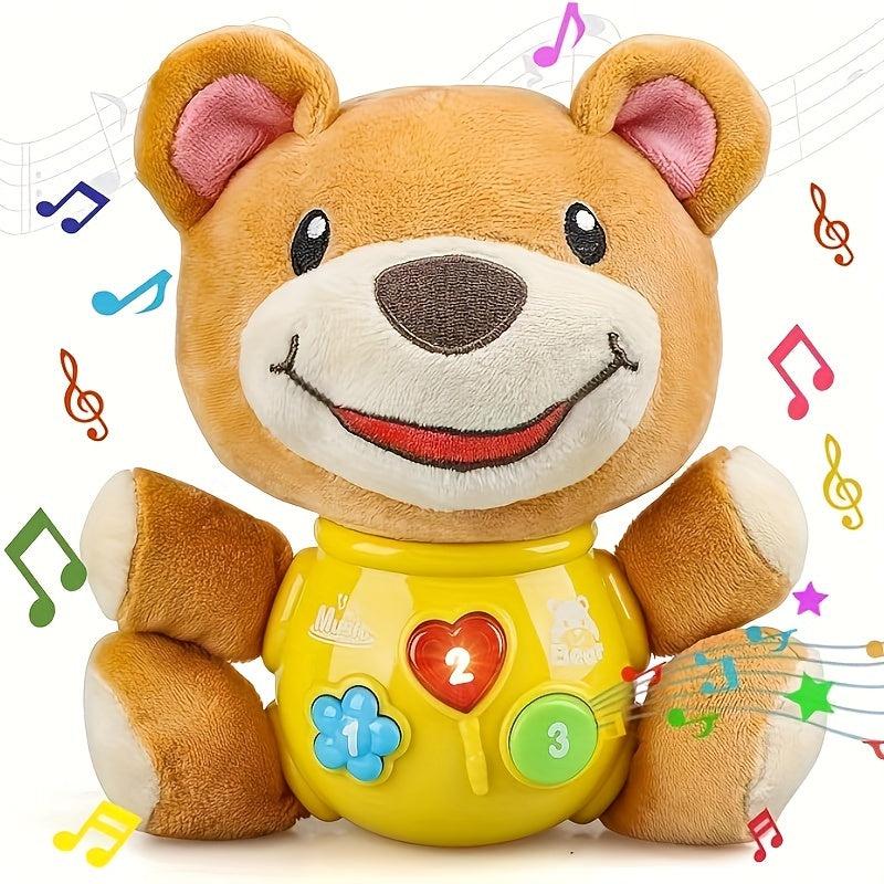 Baby Musical Toy Bear Infant Toy Baby Stuff Newborn Toy Press Button