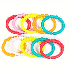 Plastic Connection Ring Toy Hanging Stroller Car Seat Crib Game Pad Toy