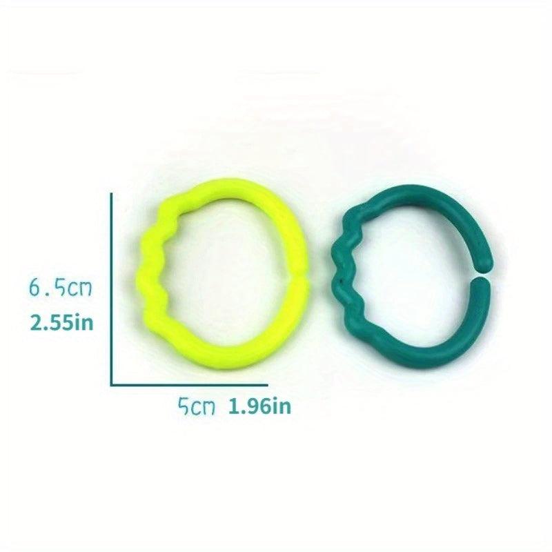 Plastic Connection Ring Toy Hanging Stroller Car Seat Crib Game Pad Toy