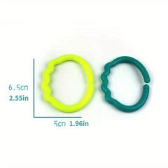 Plastic Connection Ring Toy Hanging Stroller Car Seat Crib Game Pad Toy