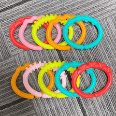Plastic Connection Ring Toy Hanging Stroller Car Seat Crib Game Pad Toy