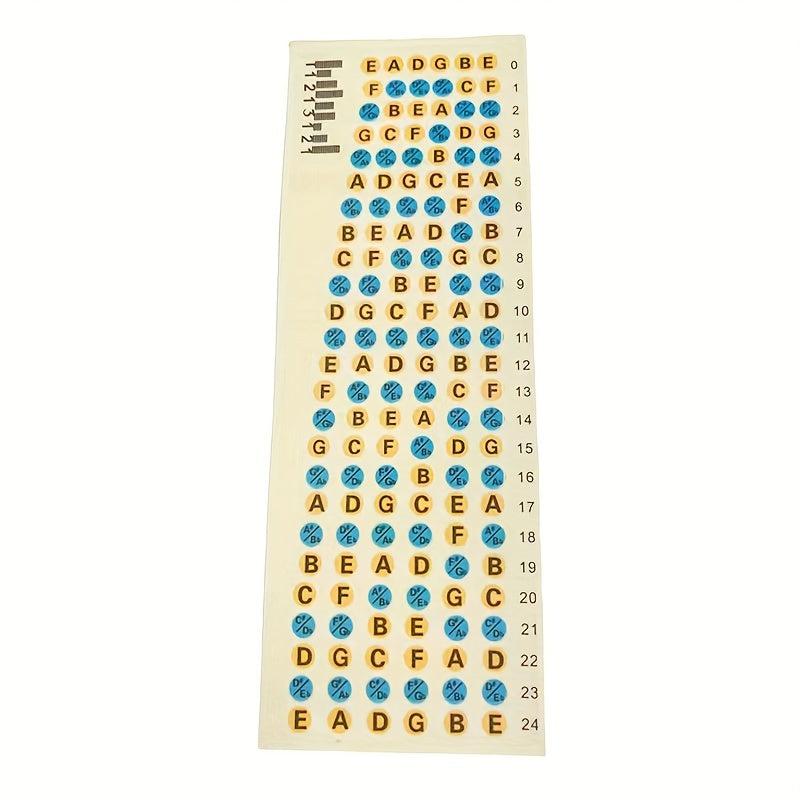 Guitar Scale Sticker Ukulele Starter Cardboard Sticker